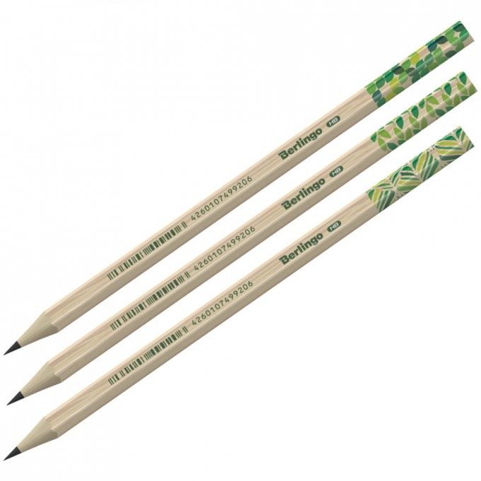 Чернографитный карандаш BERLINGO Green Series BP00860